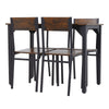 Modern Dining Table & Chairs Set 4 Seater Metal Frame Home Kitchen Furniture Set