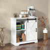 Sliding Barn Door Buffet Sideboard Storage Cabinet Home Bar Living Room Cabinet