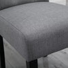 1/2/4/6 Dining Chairs Armchair High Back Linen/Velvet Upholstered Wood Legs Home