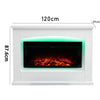 34inch Electric Fireplace Surround Suite Fire Heater with 7 Color LED Mood Light
