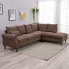 L-Shaped Corner Sofa, Sectional Couch with Built-in USB Port Chaise