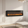 Freestand 60inch Electric LED Fireplace Wall Mounted Inset Into Fire 9Colour LED