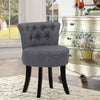 Linen Dressing Table Stool Vanity Chair Makeup Stool Bedroom Piano Padded Seat