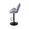 2x Swivel Adjustable Kitchen Breakfast Bar Stools Crushed Velvet Padded Barstool
