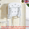 Wall Mounted Folding Fold Down Shower Seat Chair Stool Bench Bathroom Stool
