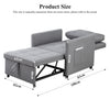 3in1 Folding Sofa Bed Convertible Sleeper Chair Single Armchair With Comfortable