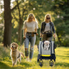 Dog Stroller Cat Puppy Pushchair Pram Buggy Folding Walking Dog Car Seat Booster