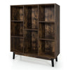 Costway 8-Cube Storage Bookcase Wooden Bookshelf Side Cabinet Display Rack