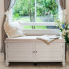 Shoe Bench Shoes Rack for Hallway White Shoe Storage Cabinets with Seat Cushion