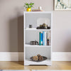 3 Cube Wooden Bamboo Bookcase Bookshelf Storage Unit Bookcase Display Stand