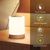 Touch Sensor Night Light LED Bedside Desk Table Lamp Dimmable USB Vbenetfhxbnlif