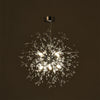 LED Ceiling Light Firework Pendant Vintage Lampshade Chandelier Crystal Droplets
