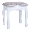 Modern Wood Dressing Table Stool Makeup Desk Stool Mirror/Drawer/Shelf Vanity