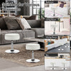 Height Adjustable Dining Chair 360-Degree Swivel Bar Stool Vanity Stool-White