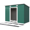 8 x 4 ft Outdoor Storage Shed with Sliding Door Sloped Roof with FREE FOUNDATION