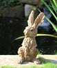 Garden Ornament Rabbit Hare Sculpture indoor outdoor Wood Effect 38cm