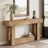 63-Inch Console Table, Farmhouse Wooden Entryway Sofa Table Behind the Couch