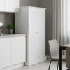 Kitchen Pantry Cabinet Wooden Storage Cupboard 2 Doors Utility Organizer Stand