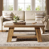 47.24'' Farmhouse Coffee Table, Wooden Center Table with Storage for Living Room