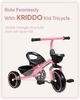 Toddler Tricycle - Girls Boys Age 2-5, Kids Ride On Toy Bike Indoor Outdoor Pink