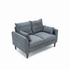 Panana 2 Seats Loveseat Couch Sofa Ottoman Upholstered Furniture for Small Space