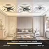 LED Ceiling Fan Light Dimmable Living Room Chandelier Lamp With Remote Control