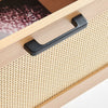 Modern Rattan Coffee Table with Drawer & Storage for Living Room Center Table