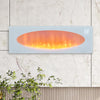 43inch White Freestand Wall Mounted Electric Fireplace Heater LED 7 Colour Fire