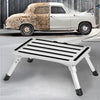 Foldable Aluminium Lightweight Platform Step Stool RV Trip Working Ladder Tool