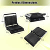 Electric Panini Press Grill 4-Slice Sandwich Maker w/ Non-Stick Coated Plates