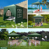 2X2M Garden Heavy Duty Pop Up Gazebo Marquee Party Tent Wedding Canopy W/4 Sides