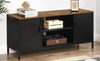 Metal TV Stand Vintage Industrial Media Cabinet UnitRustic Storage Unit 40-3-544