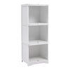 3 Tier Bamboo Bookcase Shelving Display Storage Shelf Cabinet Unit Furniture