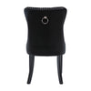 Set of 6 Velvet Dining Chairs with High Back Wooden Legs for Dining Room Kitchen