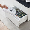 Coffee Table High Gloss Rectangular Living RoomFurniture 3Drawers Hidden Storage