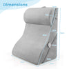 3PCS Bed Wedge Pillow Set Ergonomic Incline Pillow Post-surgery Triangle Pillow