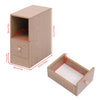 Slim Tall Bedside Table Cabinet with Drawer & Storage Space for Bedroom