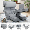 Floor Folding Chair 14 Positions Adjustable Floor Lazy Chair with Armrest Single
