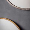 Mirror Large Round Wall Antique Vintage Silver Metal Frame Bathroom Mirror 100cm