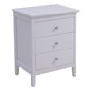 3 Drawer Wooden Bedroom Bedside Cabinet Furniture Storage Nightstand Side Table