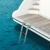 4-Step Telescoping Boat Ladder Folding Dock Ladder Extendable Boat Ladder 225 KG