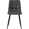 Dining Table and Chairs Set 4 Marble Effects Kitchen Table Chairs w/ Metal Legs