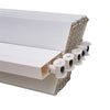Folding Door PVC Internal Accordion Concertina Sliding Door Brown Ivory White