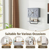 Bathroom Space Saving Storage Cabinet w/ Double Doors-Grey