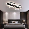 LED Ceiling Light Black Ceiling Lamp 38W Dimmable 3000K-6500K Living Room Fnpvad