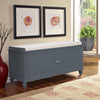 Wood Shoe Bench Cushioned Ottoman Storage Unit Hallway Shoes Changing Seat Chair