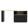 Extendable Kitchen Island Dining Bar Table with Storage Capboard for Dining Room