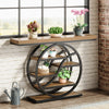 Tribesigns 47"Industrial Console Table, 6-Tier Entryway Table with Storage Shelf