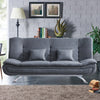 Grey 3 Seater Sofa Bed Recliner Couch Settee Double Sleeper Sofabed Free Pillows