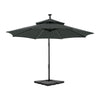 3M 10FT LED Patio Vented Umbrella Cantilever Parasol Solar Lights Crank Handle